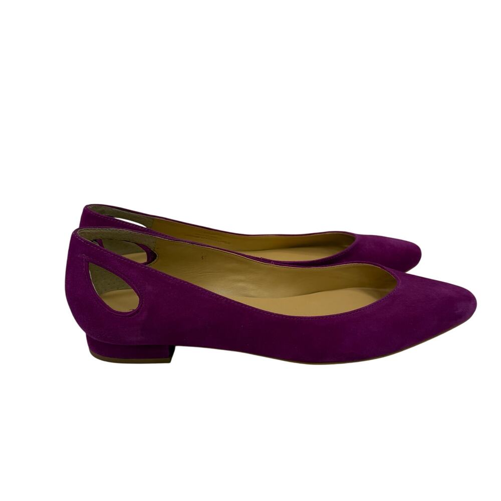 Talbots Women's Shoes sz 9.5 Suede Magenta Cut Out Display Item # box 782 - Picture 11 of 11